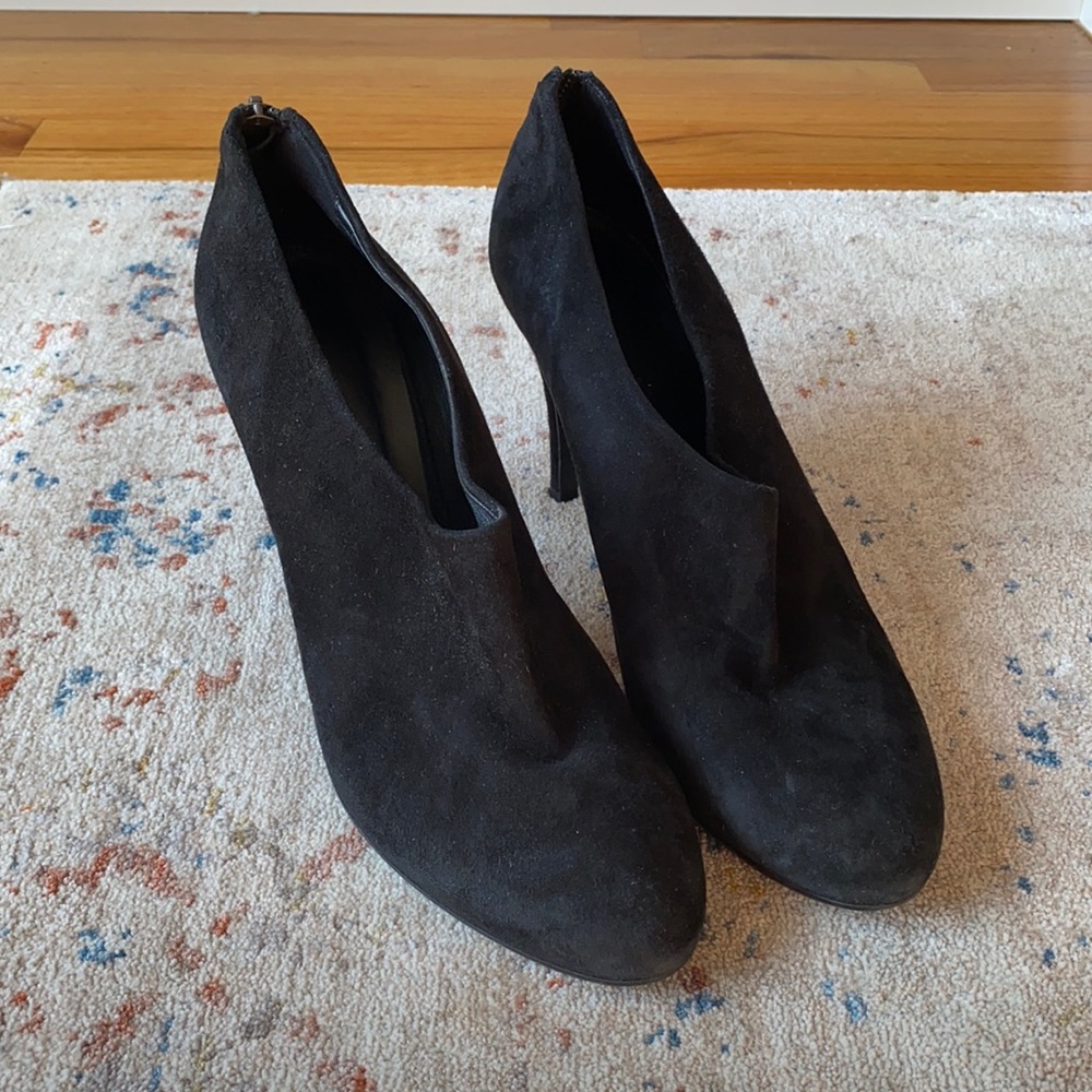 J. Crew Bronson Black Suede Boots / Booties